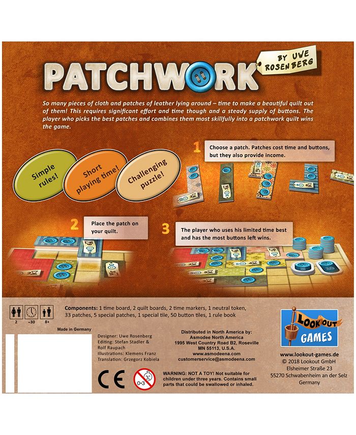 Asmodee Editions Patchwork Game Macy's