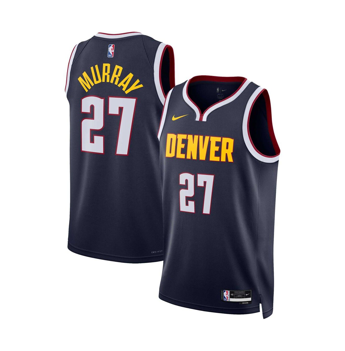 Топ Nike Jamal Murray Navy Denver Nuggets Swingman Jersey - Icon Edition — фото 1