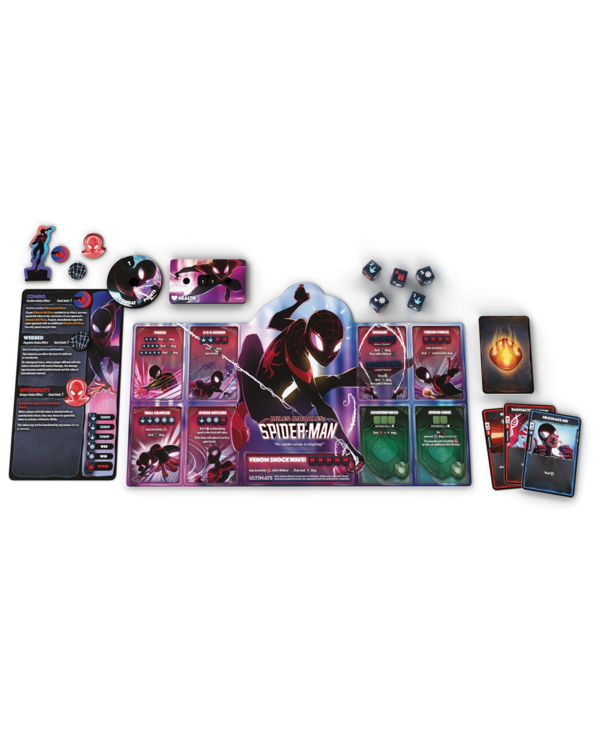 Shop University Games Usaopoly Marvel Dice Throne 4-hero Scarlet Witch, Thor, Loki, Spider-man Box Set, 211 Piece In Multi Color