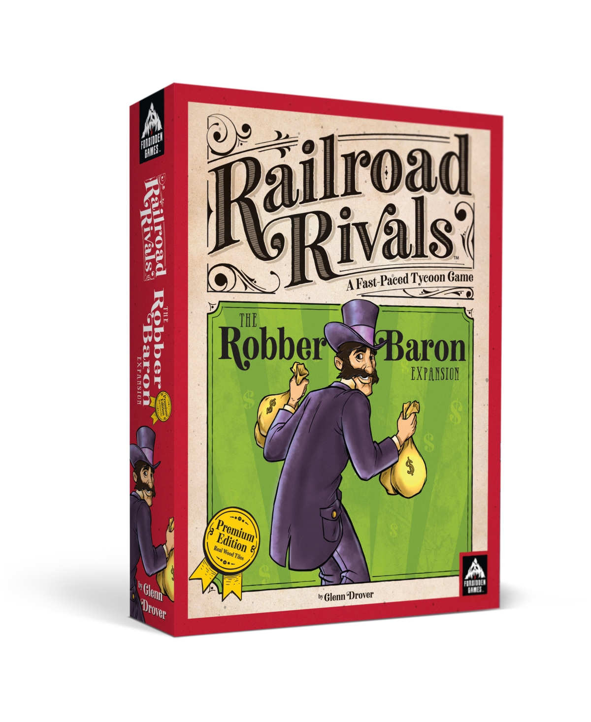 Forbidden Games Kids' Railroad Rivals The Robber Baron Expansion Premium Edition Set, 112 Piece In Multi Color