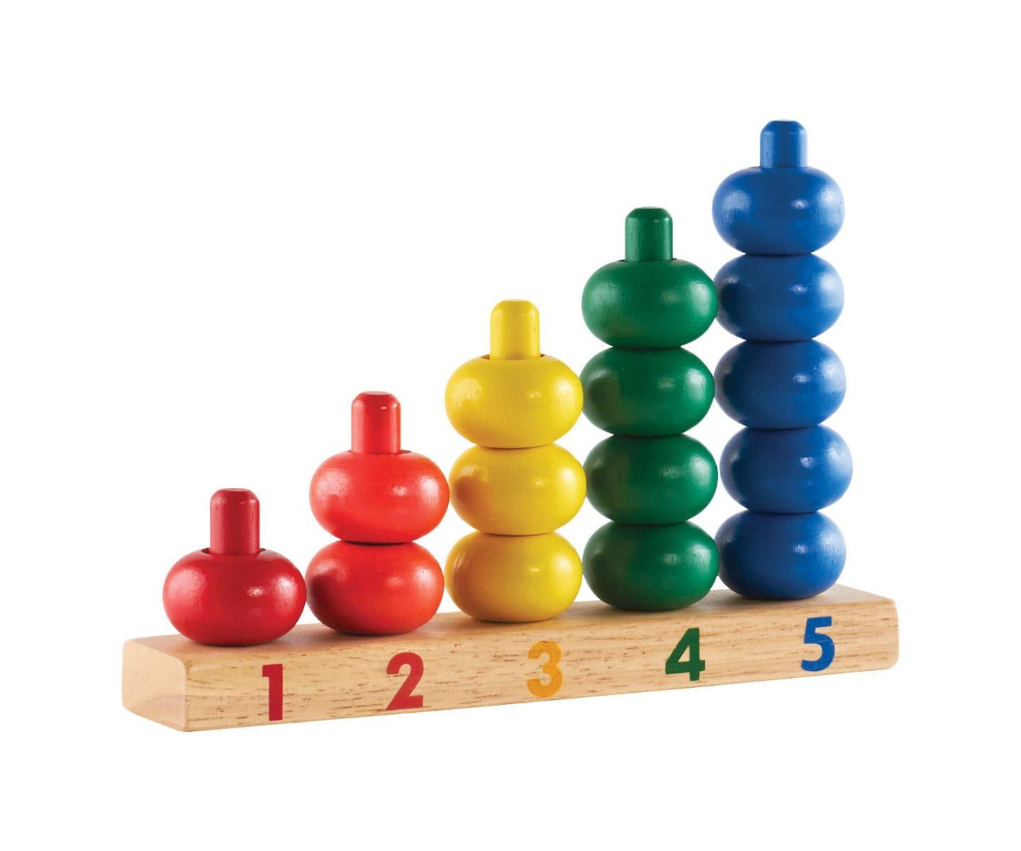Детские игрушки Kaplan Early Learning 1 to 5 Ring Counter — фото 2