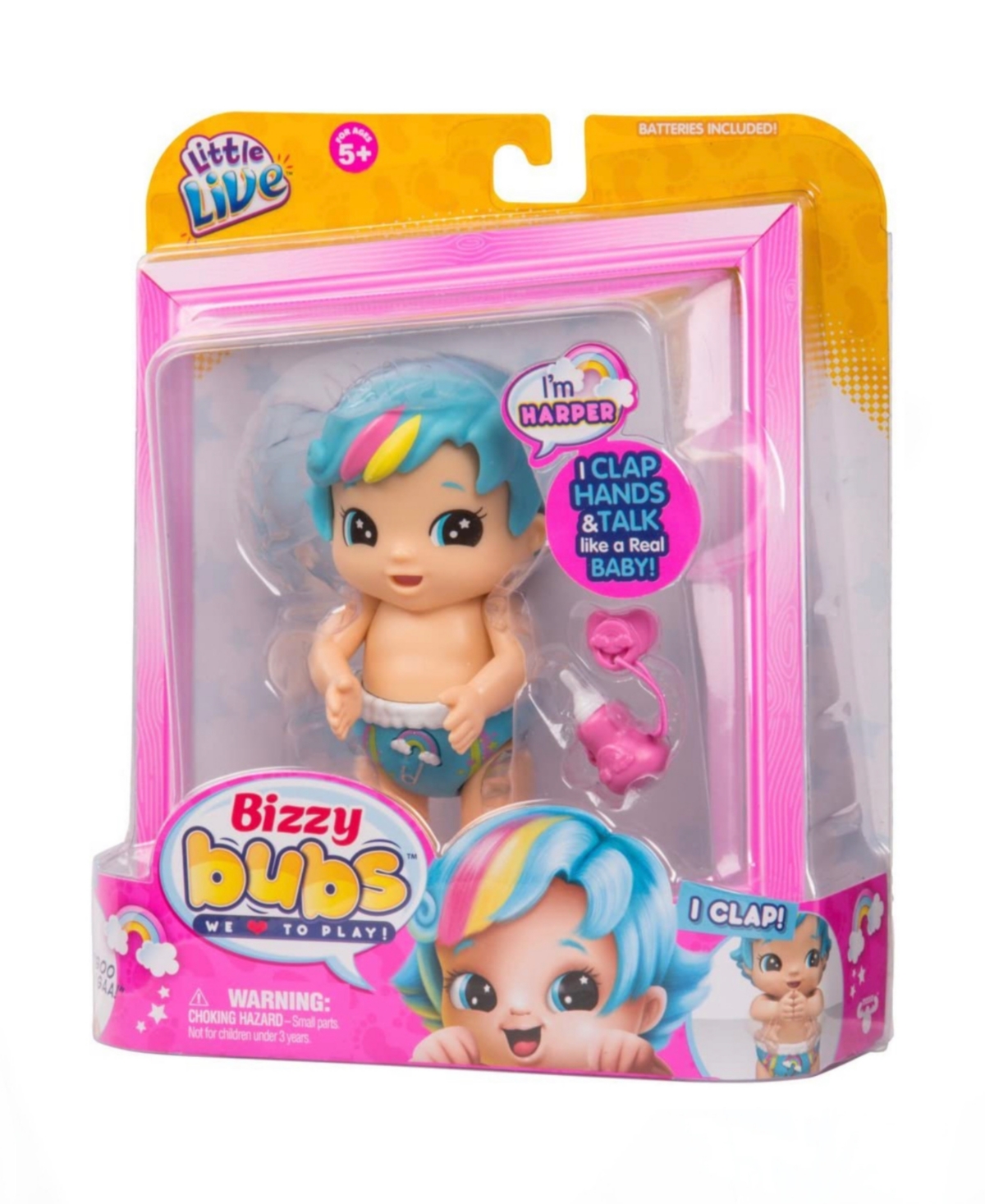 Little Live Kids' Babies Baby Harper Tiny Doll In Multi Colored