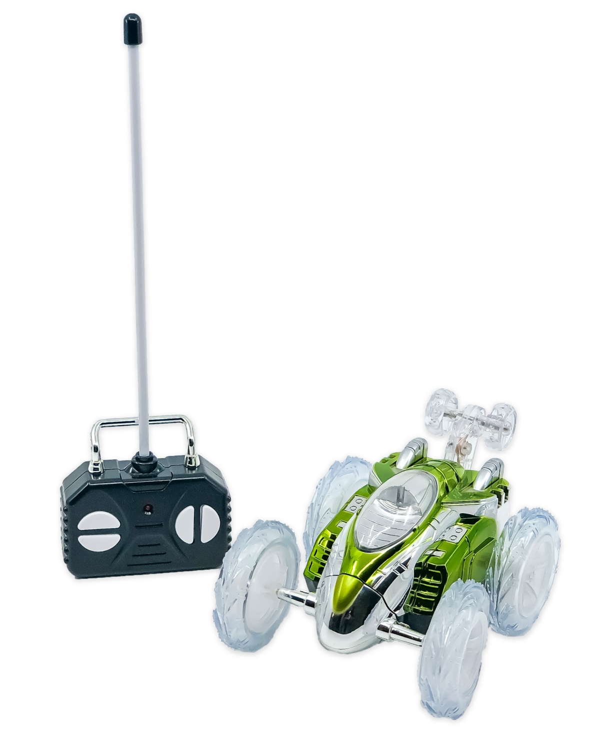 Flipo Kids' Dasher Illuminated Remote Control Stunt Car In Green