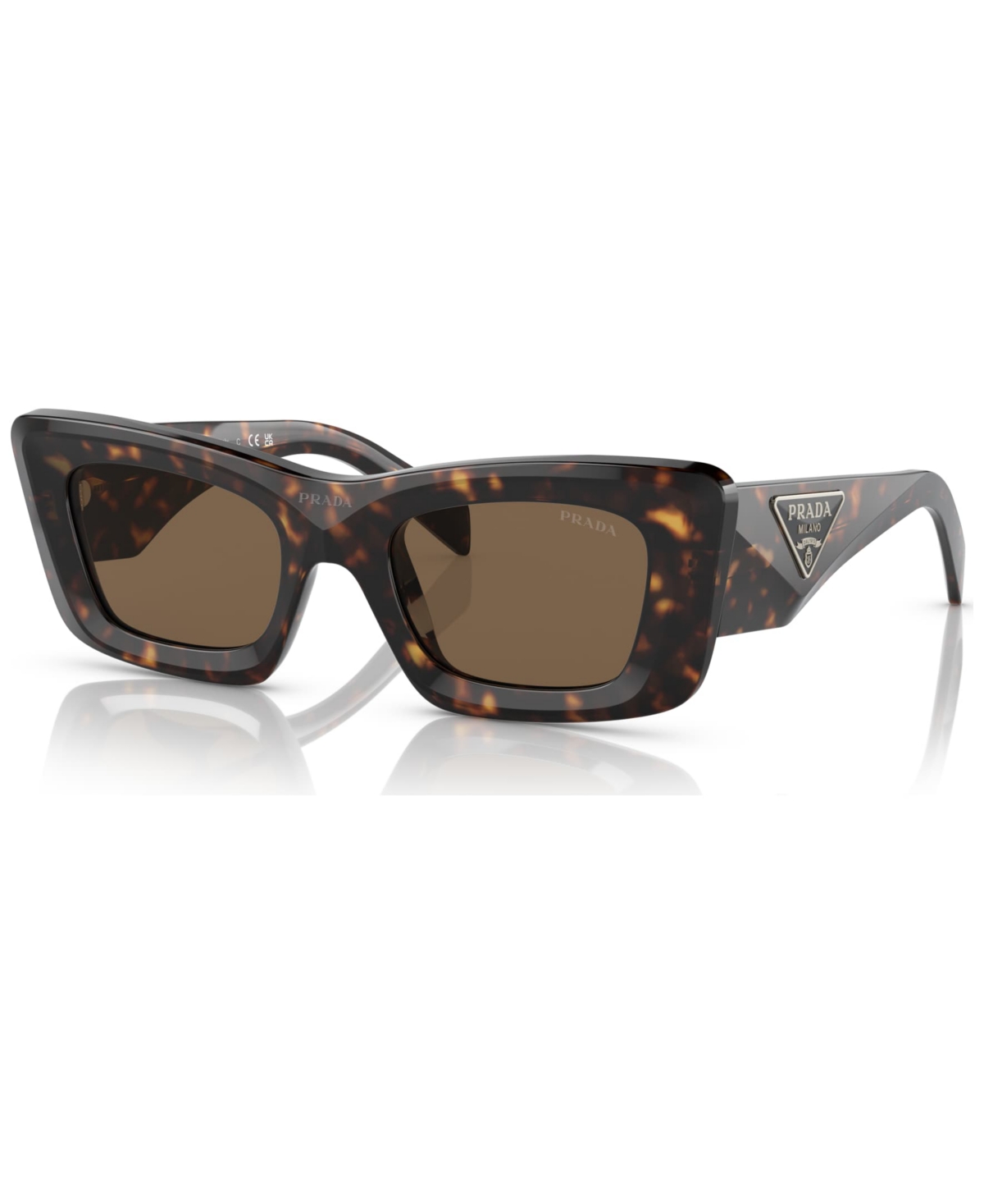 Prada Symbole Cat Eye Women's Sunglasses, Pr 13zsf In Tortoise