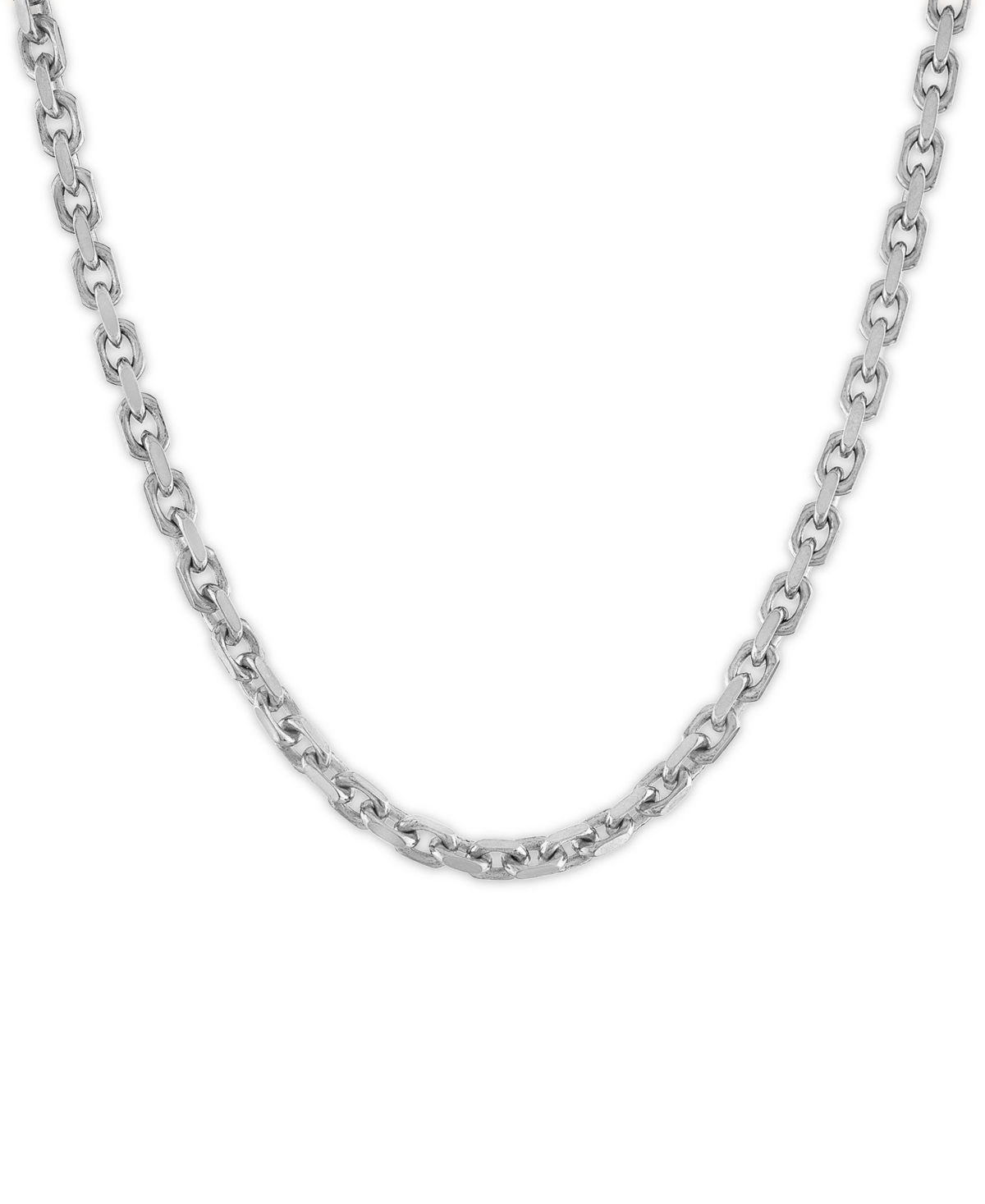 Cable Link 24" Chain Necklace, Created for Macy's - Silver