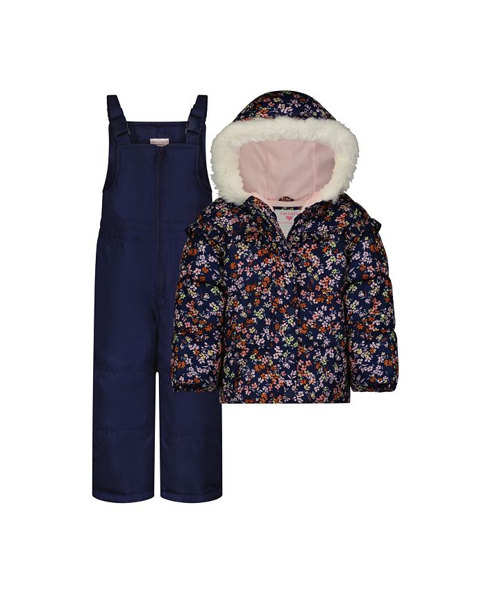 Girls 2 shop piece snowsuit