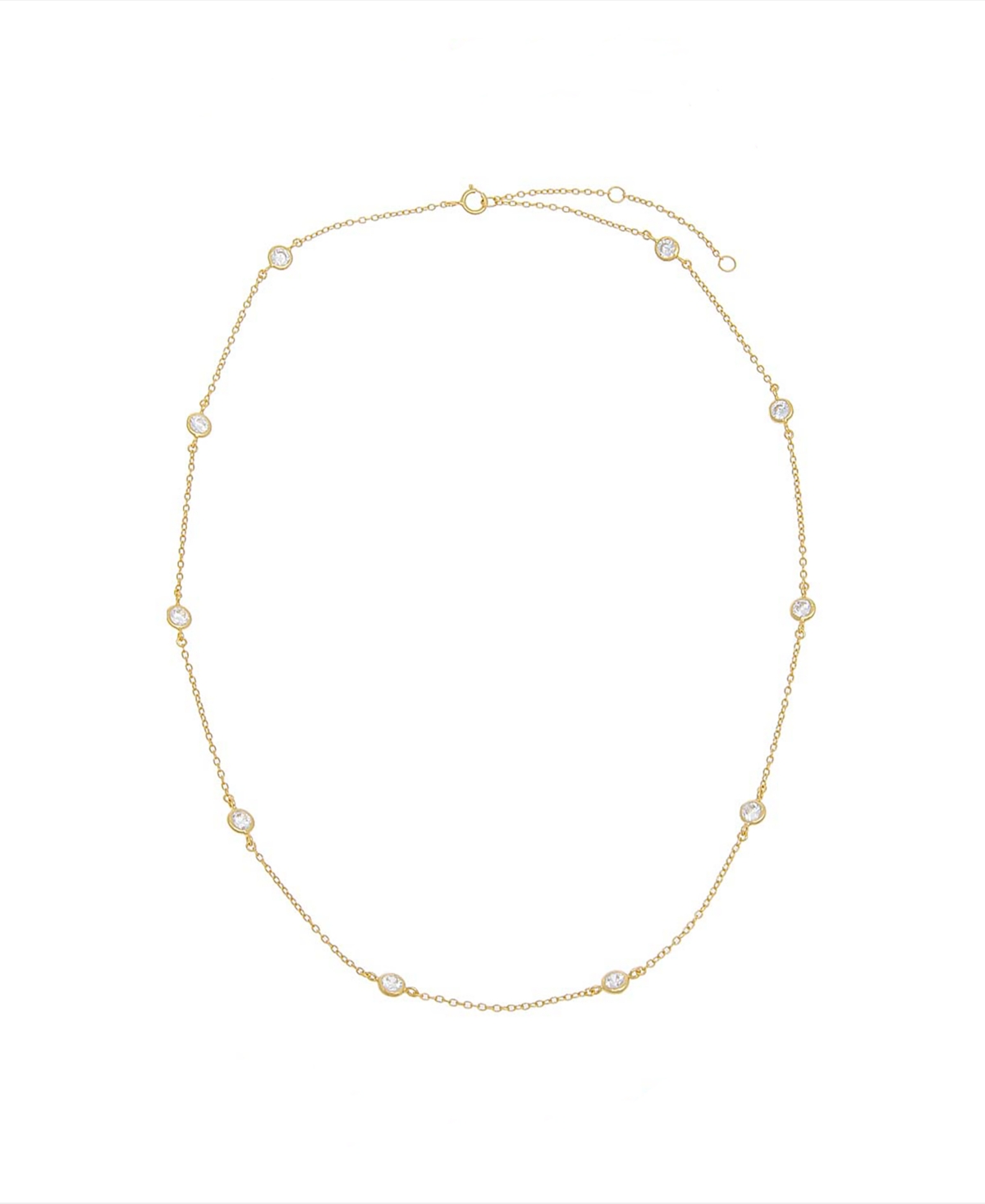 By Adina Eden The Yard Necklace In Gold-plated