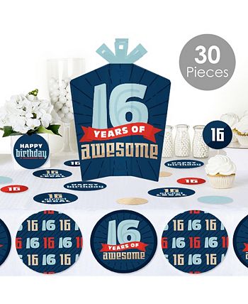 Big Dot Of Happiness Sweet 16 - 16th Birthday Party Decor And Confetti -  Terrific Table Centerpiece Kit - Set Of 30 : Target