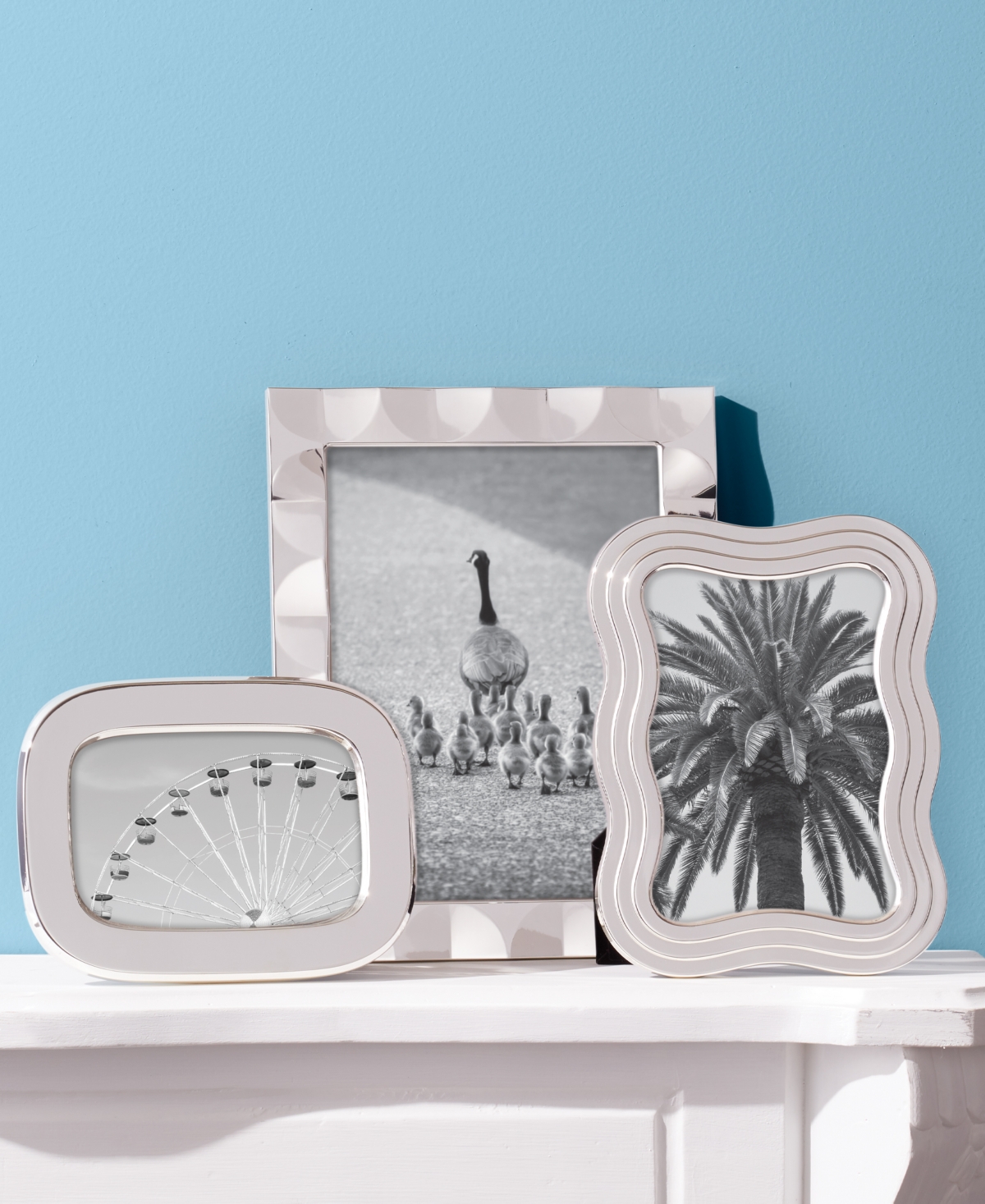 kate spade new york South Street Wavy Frame, - Silver-Tone Plate