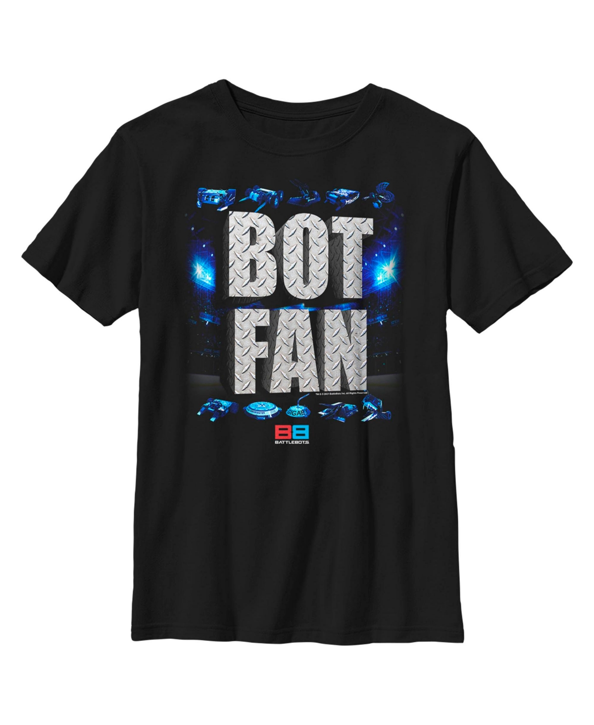 Battlebots Boy's  Bot Fan Child T-shirt In Black