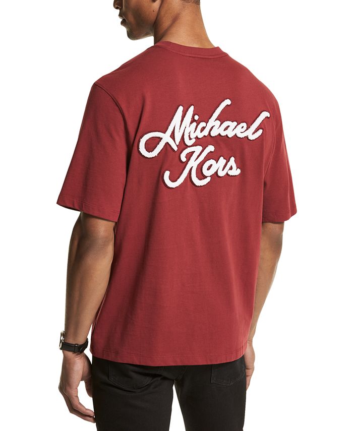 Michael Kors Men's Crewneck Short-Sleeve Script Logo T-Shirt & Reviews - T-Shirts - Men - Macy's
