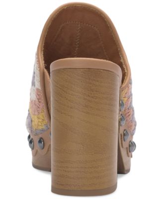 Lucky Brand Women's Immia Crochet High Heel Clogs