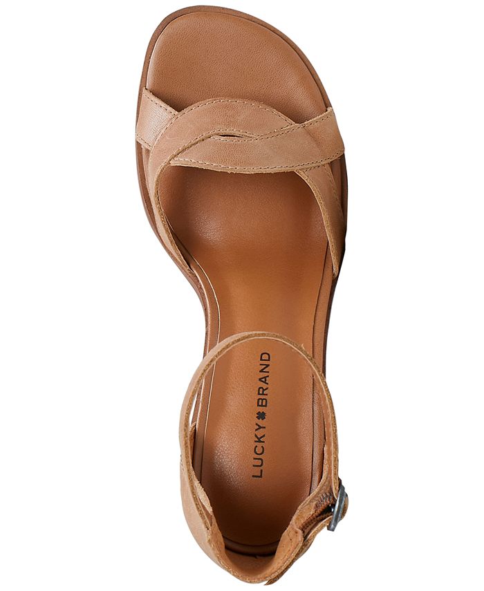 Lucky Brand Women's Sarwa Ankle Strap Dress Sandals - Macy's