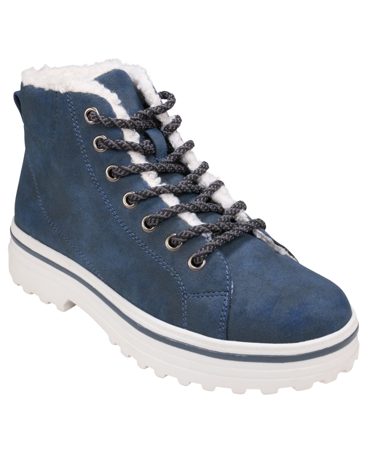 Gc Shoes Women's Justine Lace Up Booties In Blue