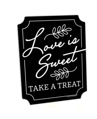 Big Dot of Happiness Love is Sweet Sign - Wedding Decor - 10.5 x 13.75 ...