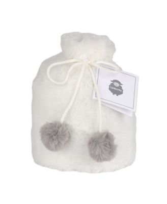 Baby 5 Piece Gray/White Plush Infant/Newborn Gift Bag w/ Swaddle