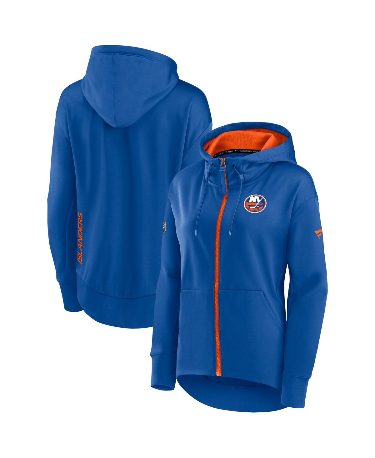 Fanatics Branded Royal New York Islanders Authentic Pro Rink Full-zip Hoodie In Royal