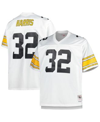 Men's Franco Harris White Pittsburgh Steelers Big and Tall 1976 Retired Player Replica Jersey