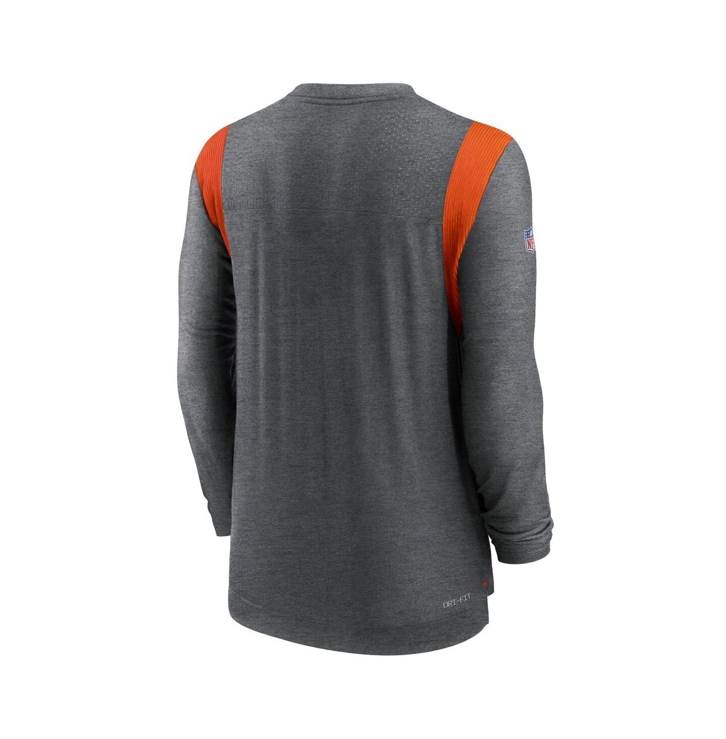Мужская футболка Nike Charcoal Cleveland Browns Sideline Tonal Logo Performance Player Long Sleeve — фото 2