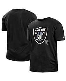 Men's Black Las Vegas Raiders 2022 Sideline Ink Dye T-shirt