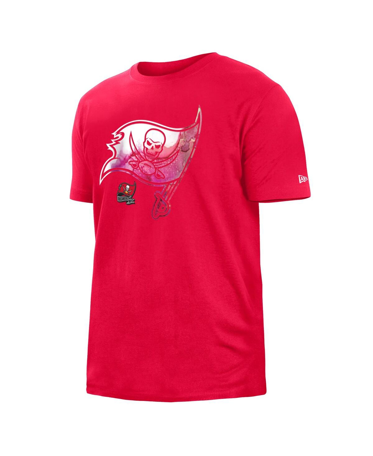 New Era Red Tampa Bay Buccaneers 2022 Sideline Ink Dye T-shirt In Red