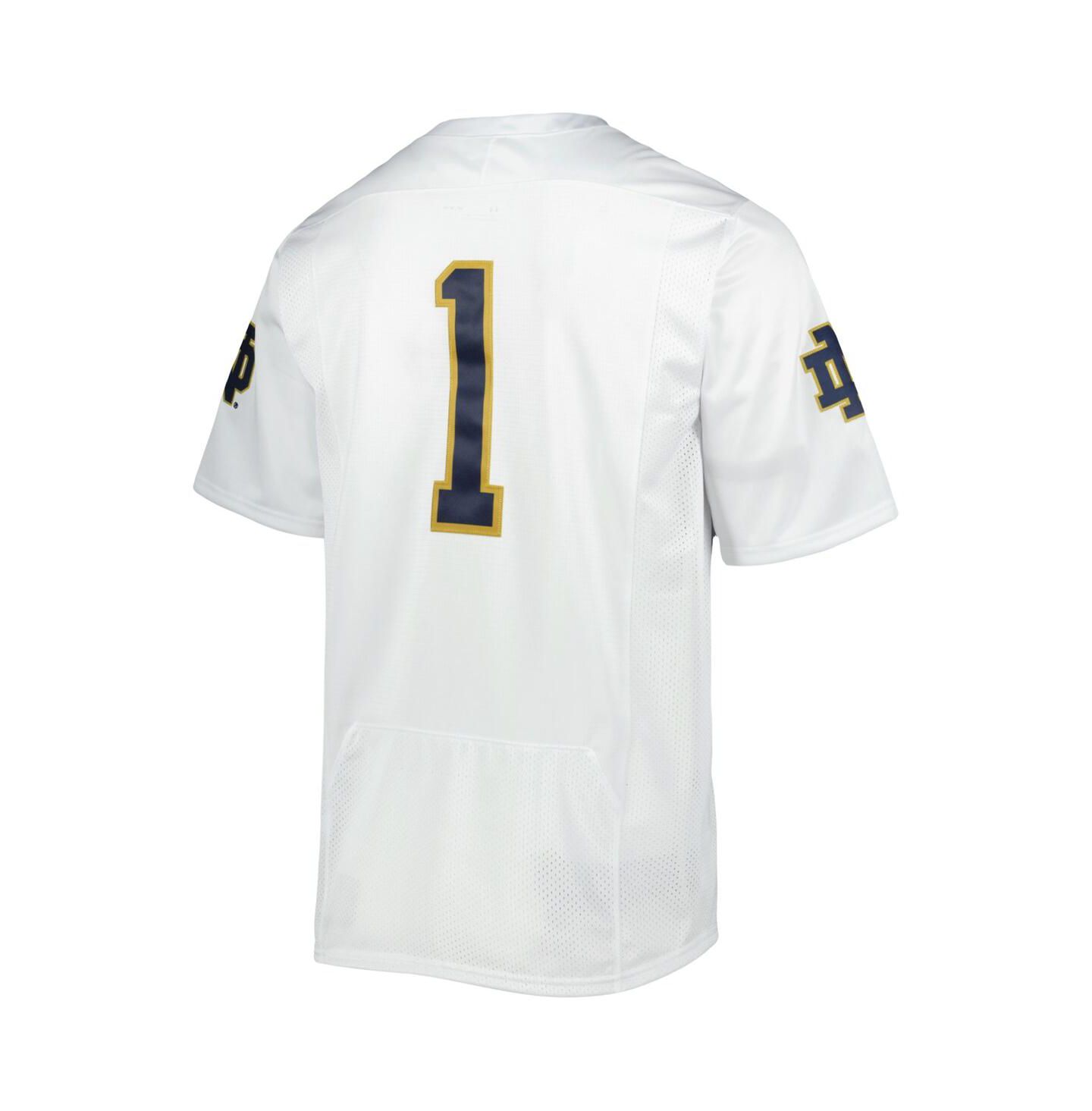 Мужской топ Under Armour #1 White Notre Dame Fighting Irish Premier Limited Jersey — фото 2