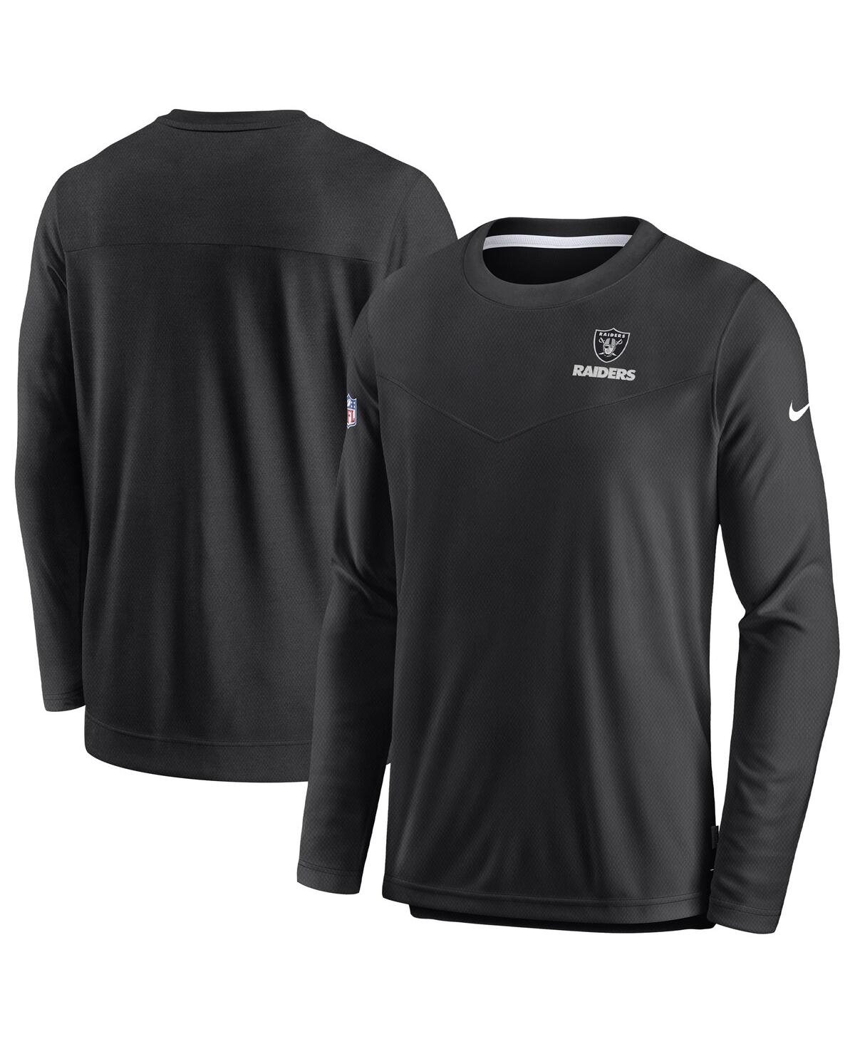 Men's NikeLas Vegas Raiders Sideline Lockup Performance Long Sleeve T-shirt - Black