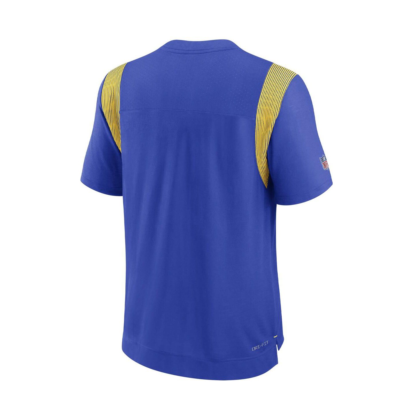 Мужская футболка Nike Royal Los Angeles Rams Sideline Tonal Logo Performance Player — фото 2