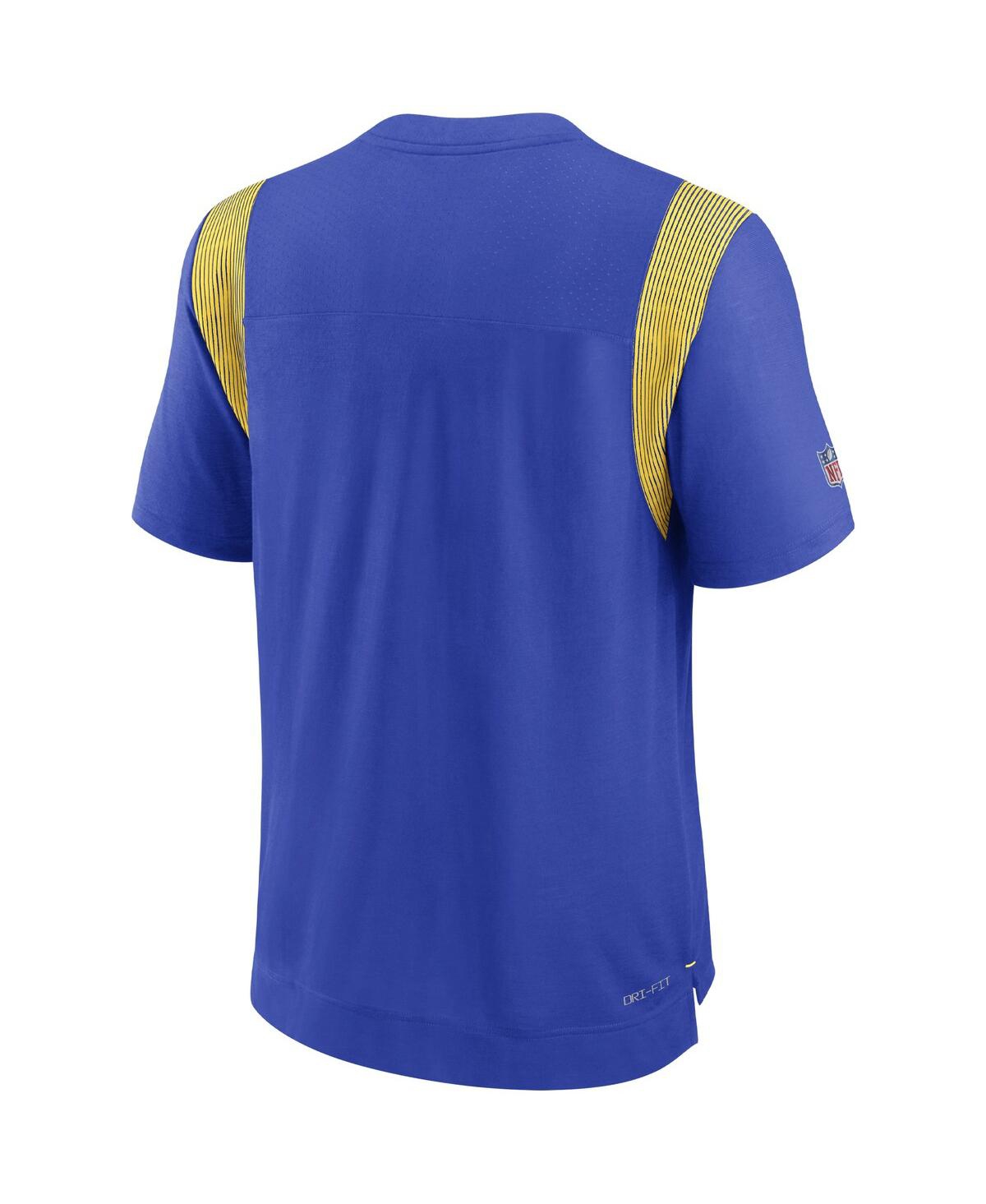Men's NikeLos Angeles Rams Sideline Tonal Logo Performance Player T-shirt - Royal