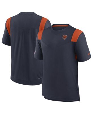 Men's Navy Chicago Bears Sideline Tonal Logo Performance Player T-shirt