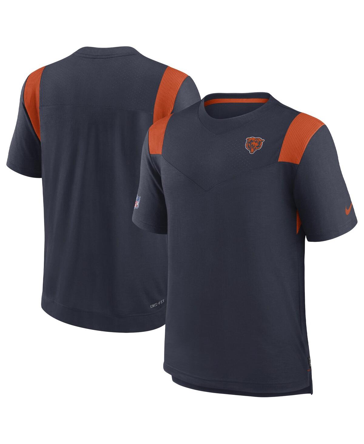 Men's NikeChicago Bears Sideline Tonal Logo Performance Player T-shirt - Navy