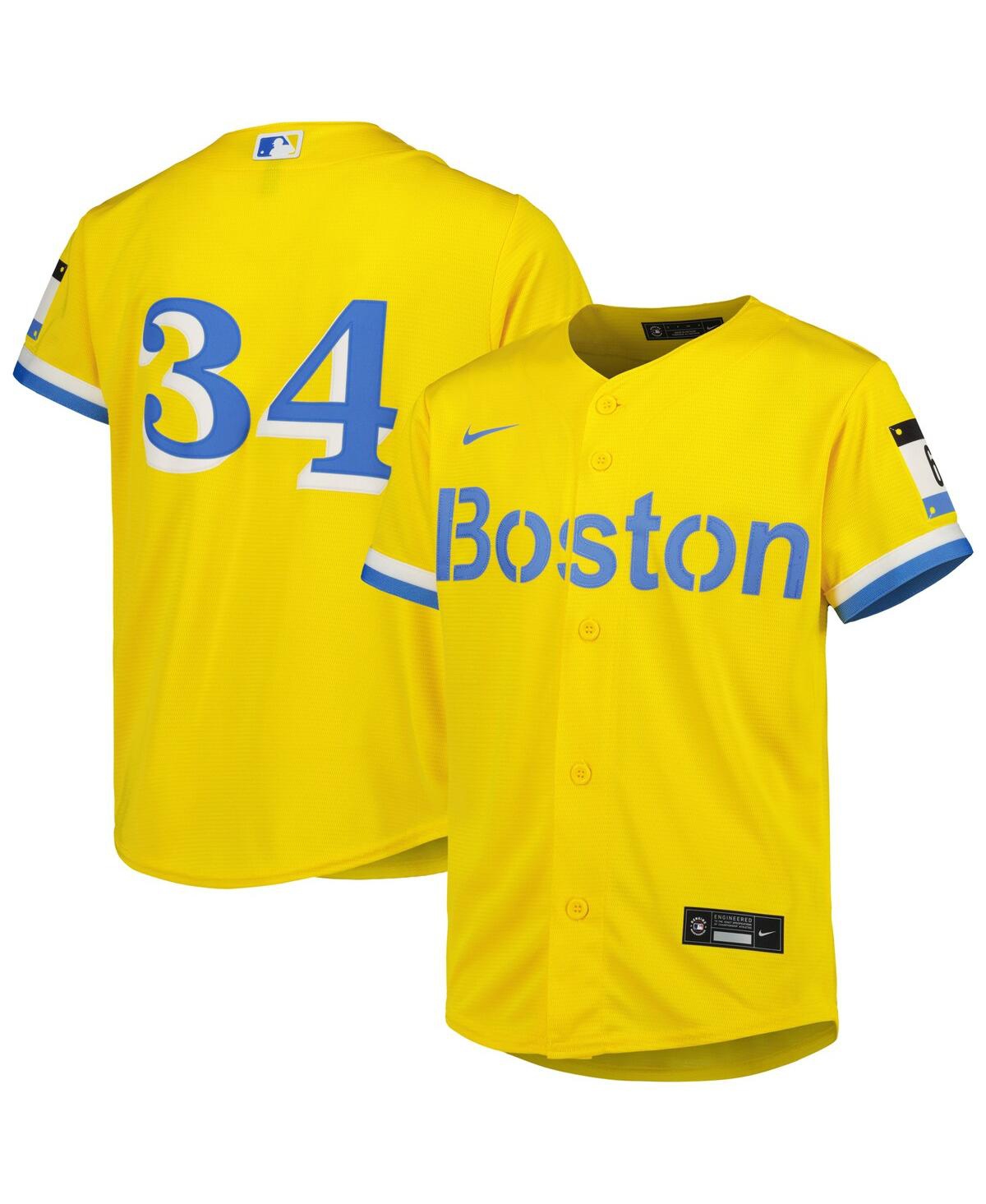 Big Boys and Girls Nike David OrtizBoston Red Sox City Connect Replica Player Jersey - Gold