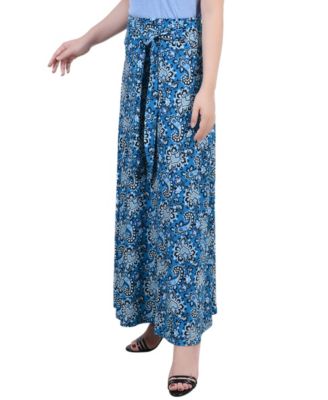 Women's Missy Maxi Skirt with Sash Waist Tie