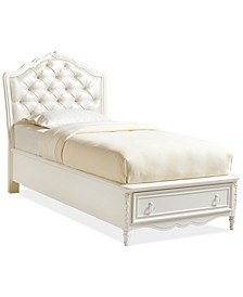 Celestial Kid's Upholstered Twin Bed with Storage Drawer