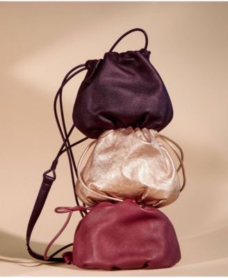 The Sak Lorelie Small Drawstring Leather Crossbody