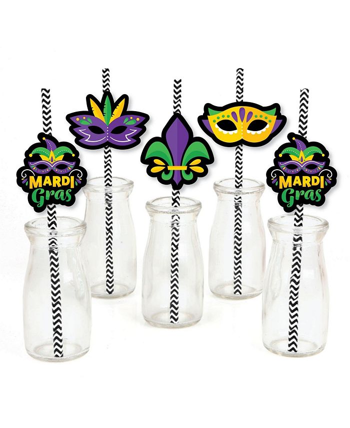 Mardi Gras - Funny Masquerade Party Decorations - Drink Coasters - Set of 6