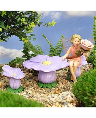 Secret Garden Fairies Rose Fairy w/ Flower Chairs