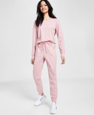 Women's Retro Recycled Fleece Jogger Pants, Created for Macy's