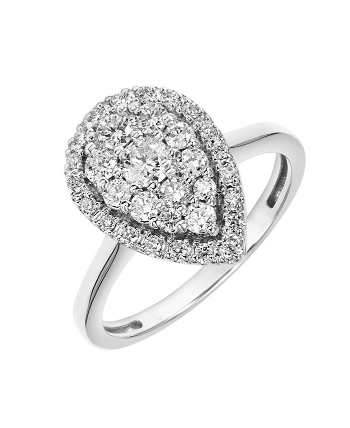 Macy's pear shaped shop engagement ring