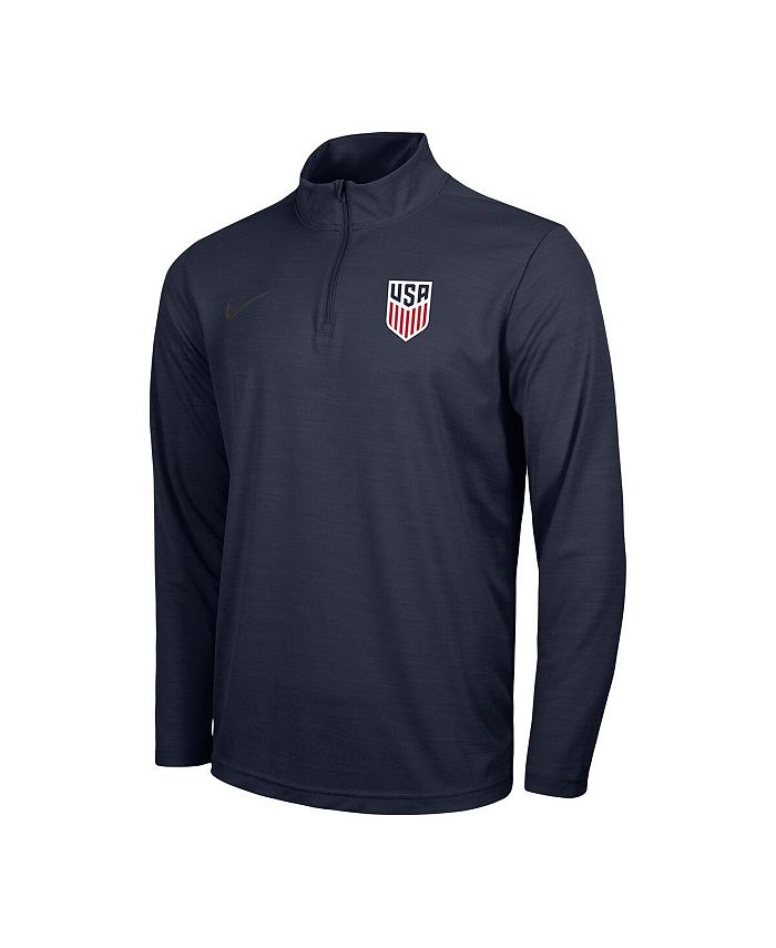 Nike Men's Navy USMNT Intensity Performance QuarterZip Jacket Macy's