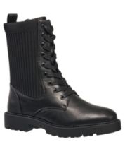 Combat Boots Black Boots for Women Booties Ankle Boots Tall