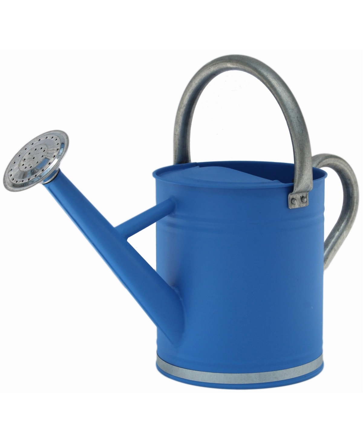 Gardener Select Metal Watering Can, Blue Galvanized Accents, 0.92 Gal - Blue