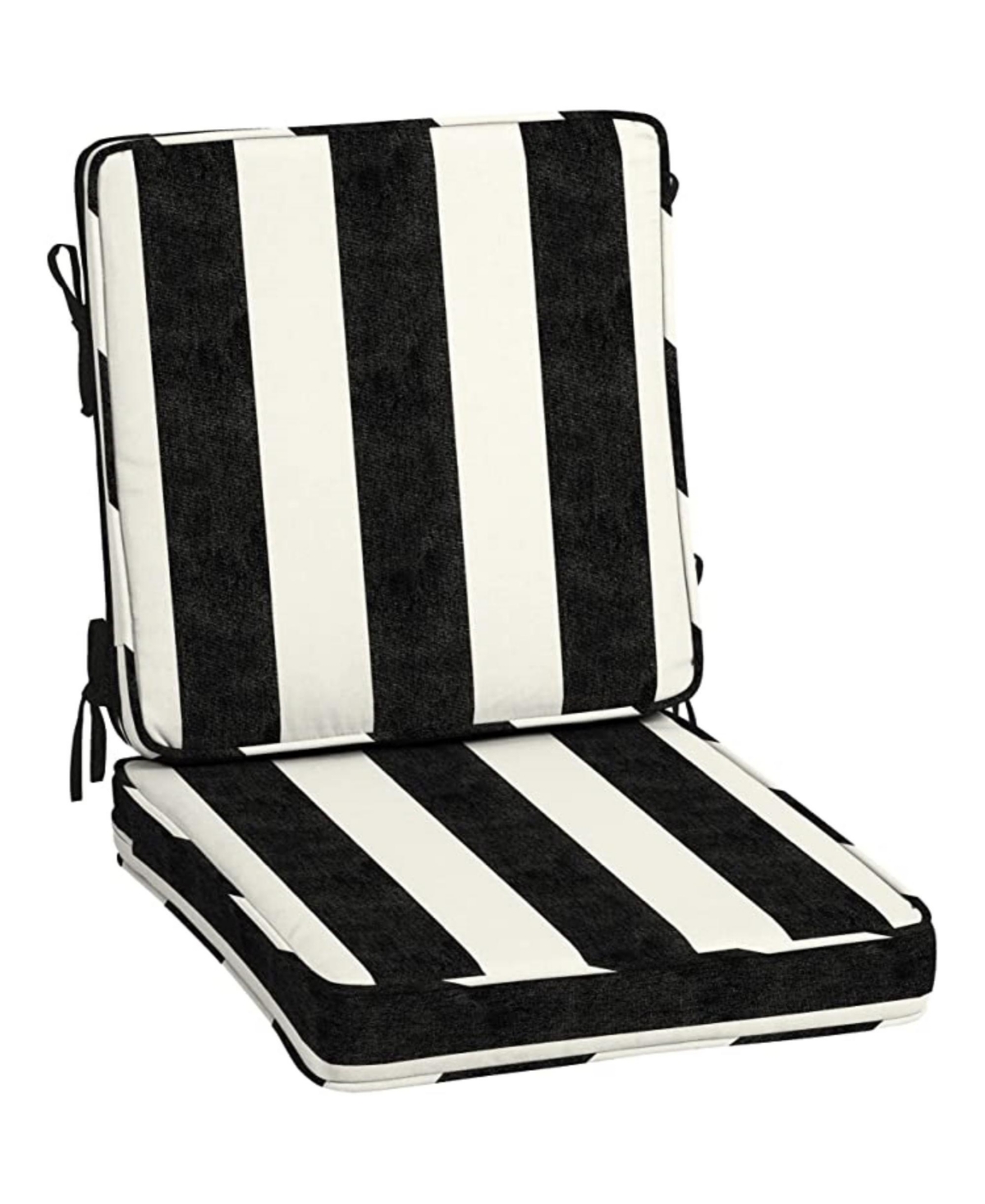 Acrylic Foam Chair Cushion 20In x 20In Black Cabana - Black