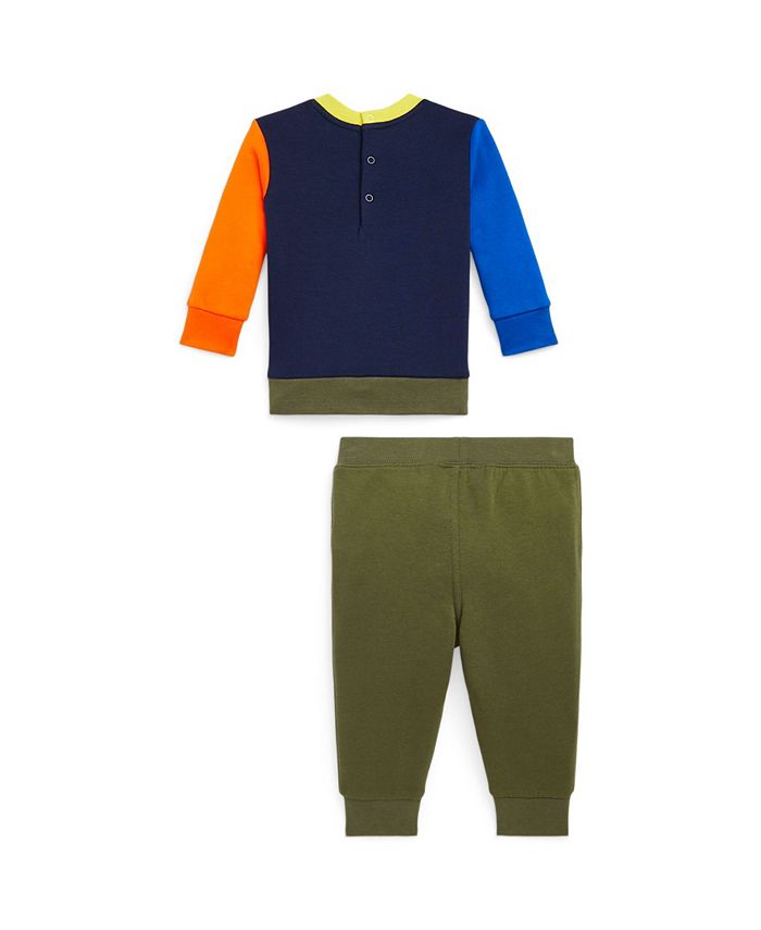 Polo Ralph Lauren Baby Boys Polo Bear Fleece Sweatshirt and Pant, 2