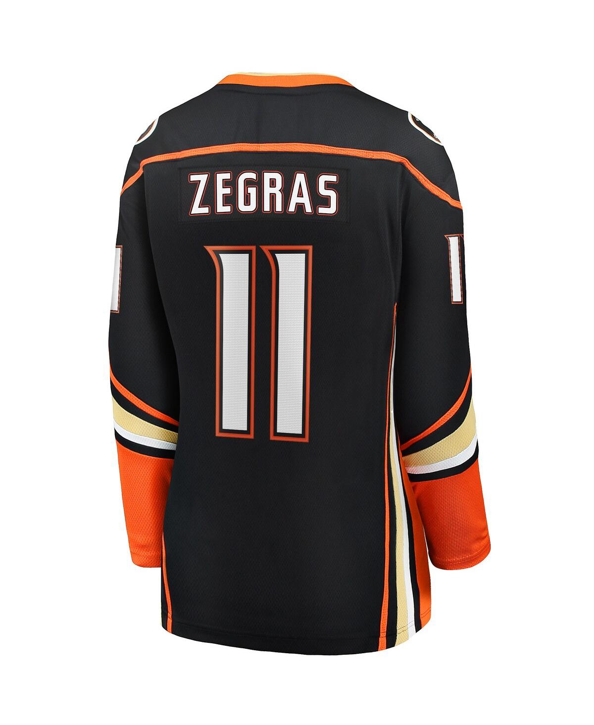 Women's Fanatics Trevor ZegrasAnaheim Ducks Home Breakaway Player Jersey - Black