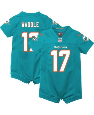 Men's Nike Jaylen Waddle Aqua Miami Dolphins Player Name & Number