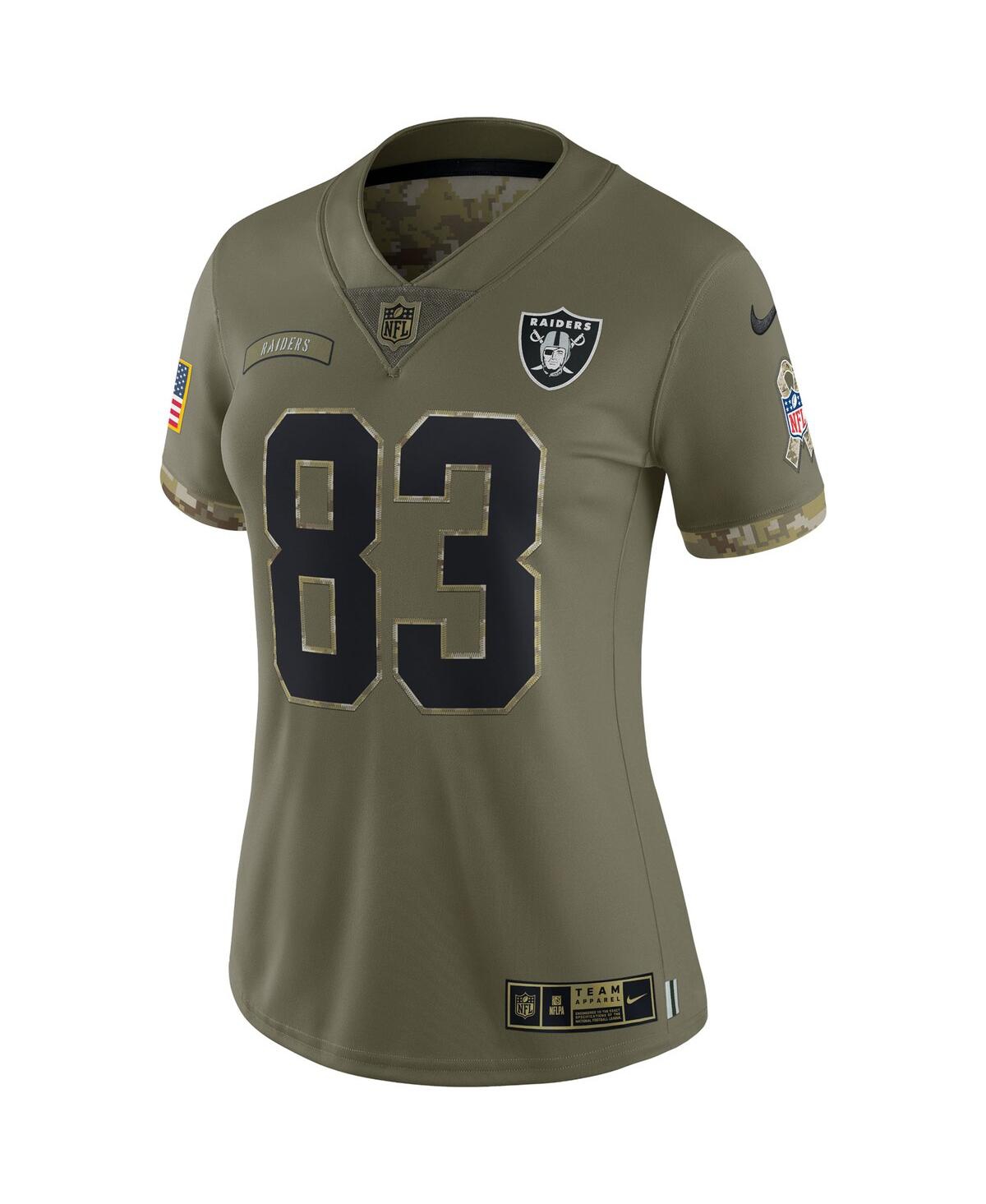 Women's Nike Darren WallerLas Vegas Raiders 2022 Salute To Service Limited Jersey - Olive