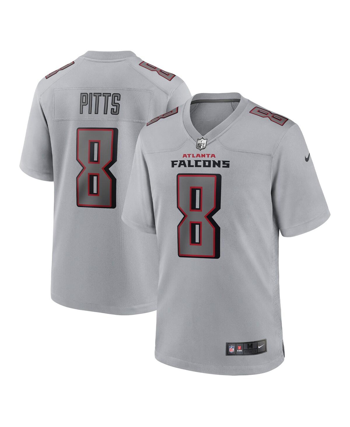 Men's Nike Kyle Pitts Gray Atlanta Falcons Atmosphere Fashion Game Jersey