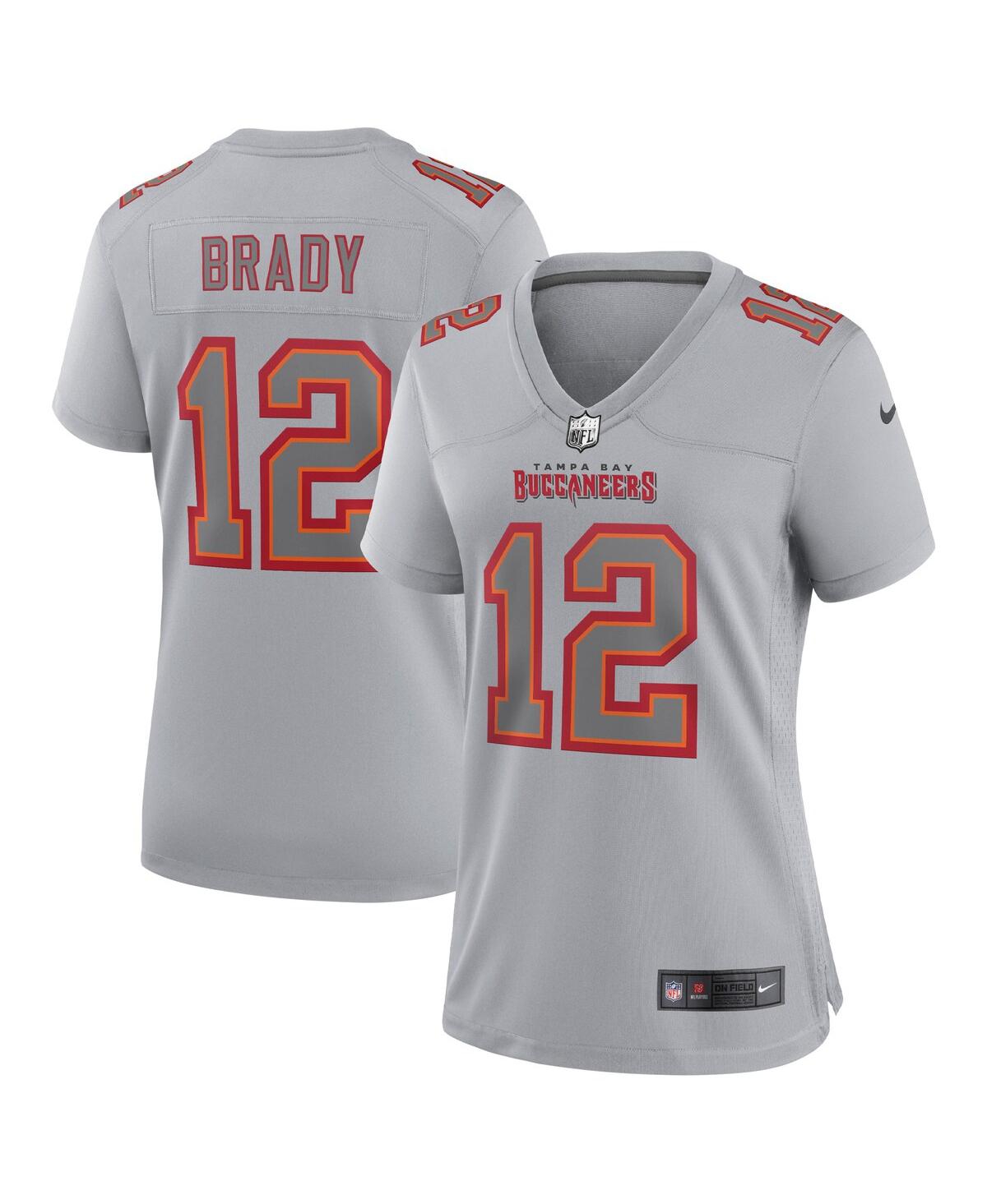 Women's Nike Tom BradyTampa Bay Buccaneers Atmosphere Fashion Game Jersey - Gray