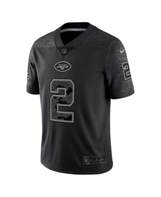 Nike Men's Zach Wilson Black New York Jets RFLCTV Limited Jersey